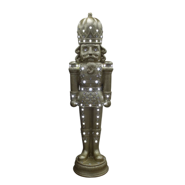 1.84m Gold Soldier With LEDs Commercial Christmas Display Prop