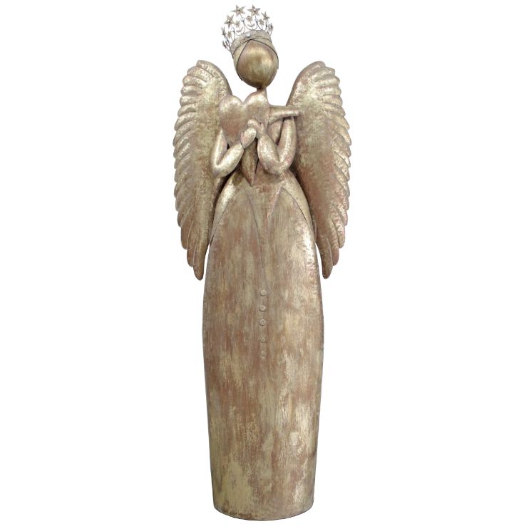 2m Gilded Angel with Heart Commercial Christmas Display Prop