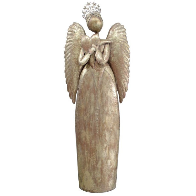 2m Gilded Angel with Heart Commercial Christmas Display Prop