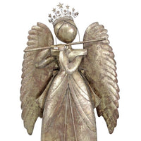 1.4m Gilded Angel with Flute Commercial Christmas Display Prop - 2