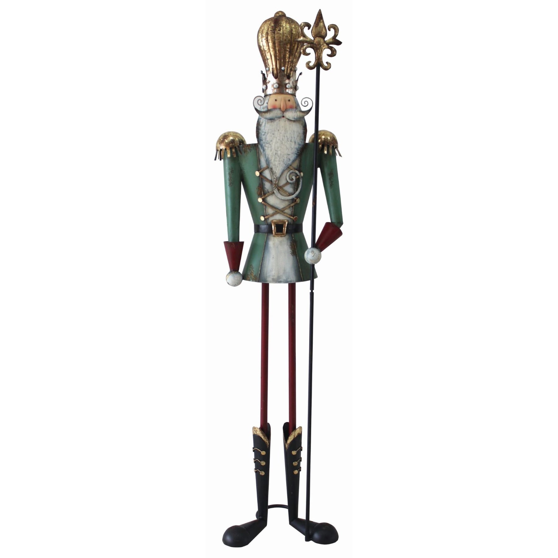 6ft Regal Metal Nutcracker Soldier with Hat Commercial Christmas Displ