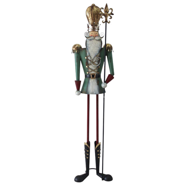 6ft Regal Metal Nutcracker Soldier with Hat Commercial Christmas Display Prop