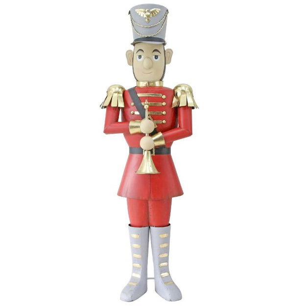 Charming Nutcracker With Trumpet Commercial Christmas Display Prop