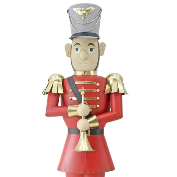 Charming Nutcracker With Trumpet Commercial Christmas Display Prop