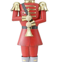 Charming Nutcracker With Trumpet Commercial Christmas Display Prop - 3