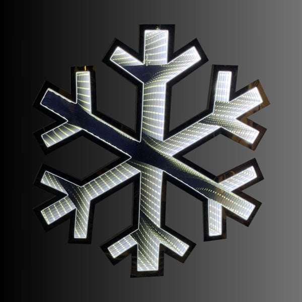 40cm Hanging Snowflake Magical Christmas Infinity Light