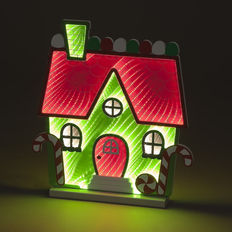 45cm Candy Cane Festive House Magical Christmas Infinity Light