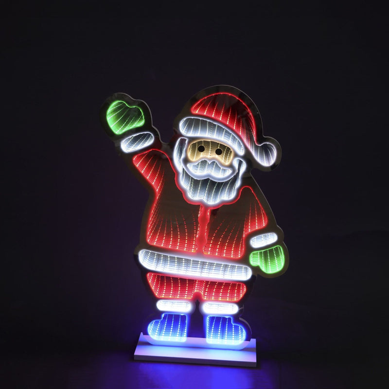 120cm Waving Santa Magical Christmas Infinity Light