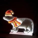 60cm Polar Bear with Hat and Scarf Magical Christmas Infinity Light