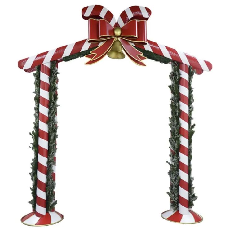 2.7m Candy Cane Stripe Archway Commercial Christmas Display