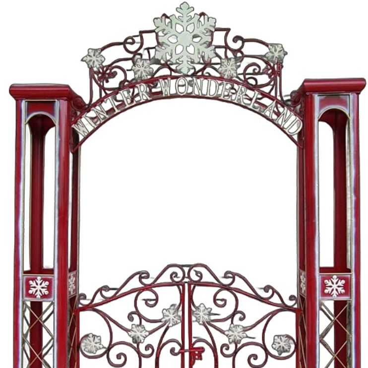 2.7m Winter Wonderland Snowflake Archway Commercial Christmas Display