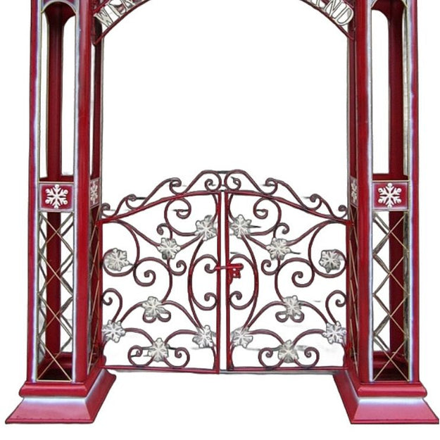 2.7m Winter Wonderland Snowflake Archway Commercial Christmas Display