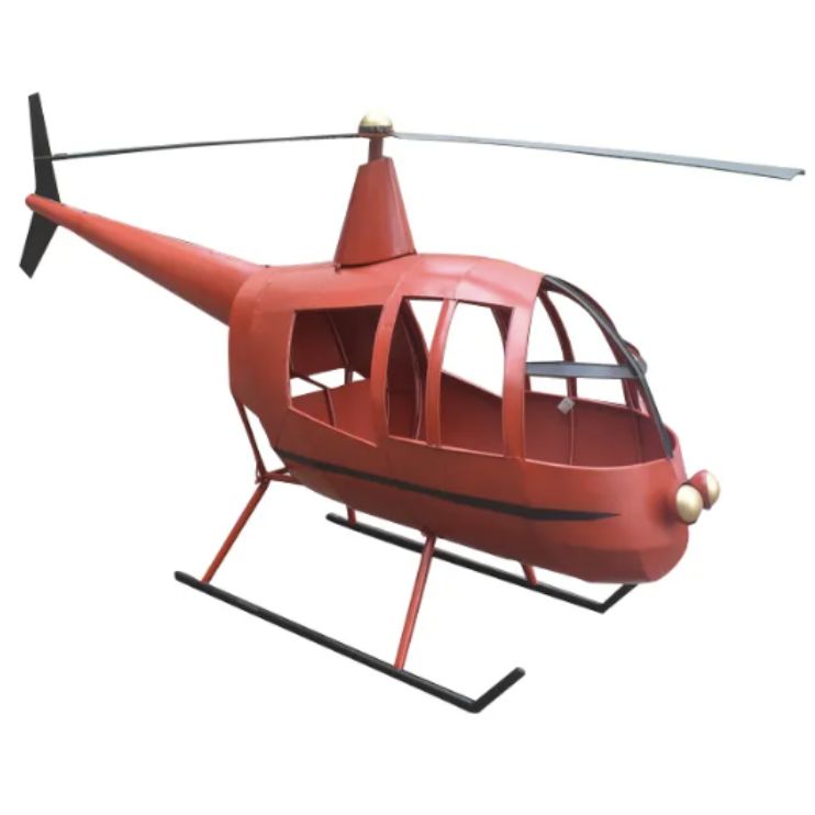 1.7m Holly Jolly Helicopter Commercial Christmas Display