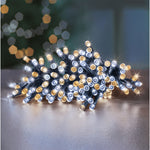 400 White and Warm White Mix Multi Action Battery Powered LED Lights with Timer