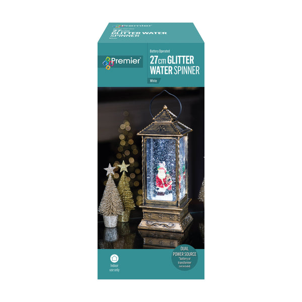 Santa Magical Lantern Christmas Water Spinner