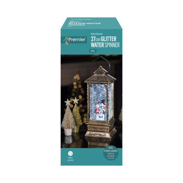 Snowman Magical Lantern Christmas Water Spinner