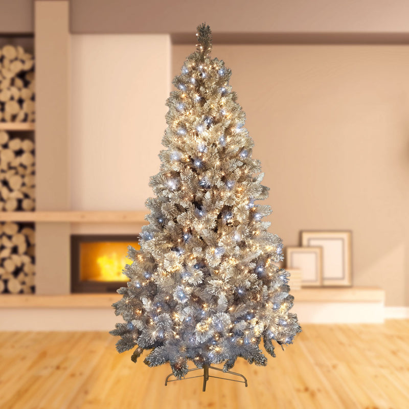 1000 White & Warm White Treebrights Multi Action LED Lights on Clear Cable