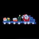 2.5m Giant Tinsel Motif Santa Train with Flashing Wheels & 576 Multi Coloured LEDs