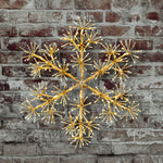 1.5m Giant Gold Starburst Snowflake Silhouette with 1080 Warm White LEDs