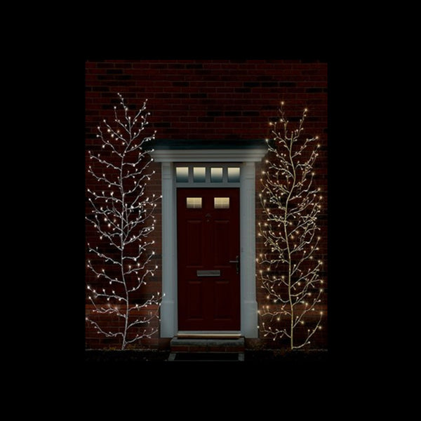 3m Silver Lit Branch Garland with 288 White LEDs