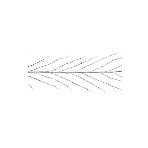 3m Silver Lit Branch Garland with 288 White LEDs