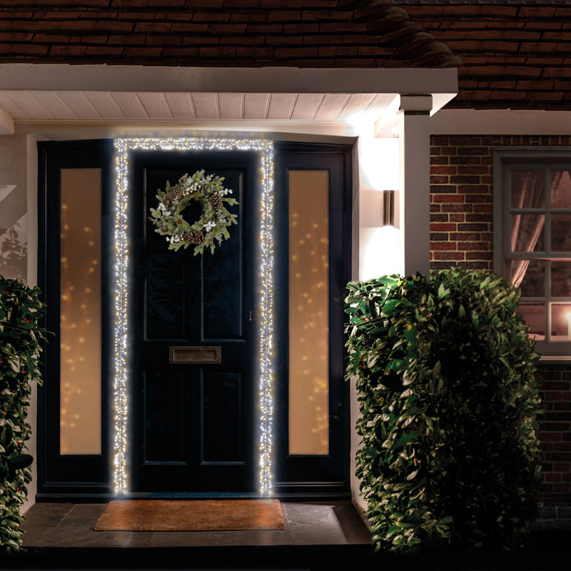 800 White and Warm White Ultrabright Door Cluster Lights