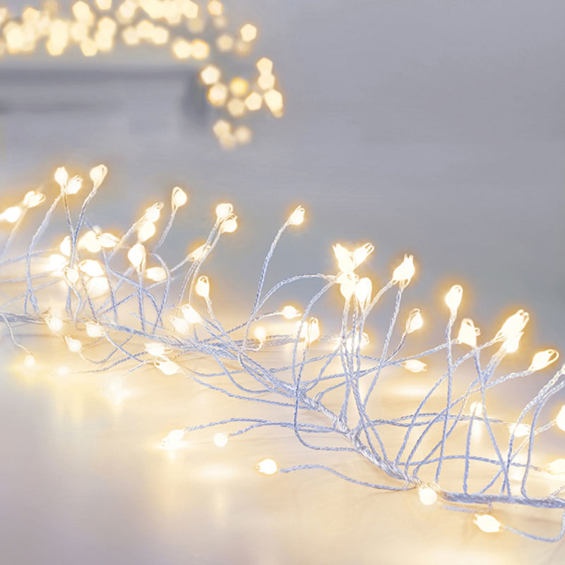 5.4m Ultrabright Silver Garland with 860 Warm White LEDs