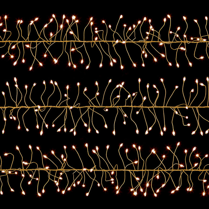 5.4m Ultrabright Silver Garland with 860 Warm White LEDs