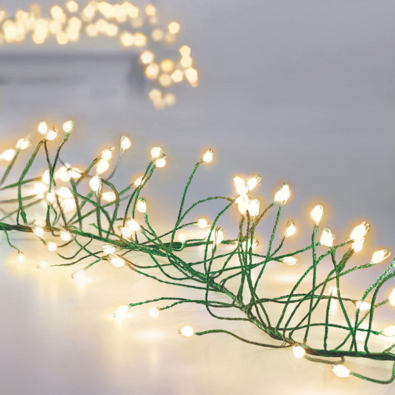 5.4m Ultrabright Green Garland with 860 Warm White LEDs