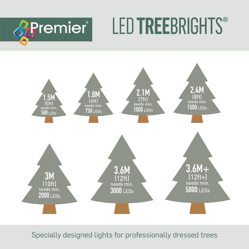 5000 Warm White Treebrights Multi Action LED Lights with Timer