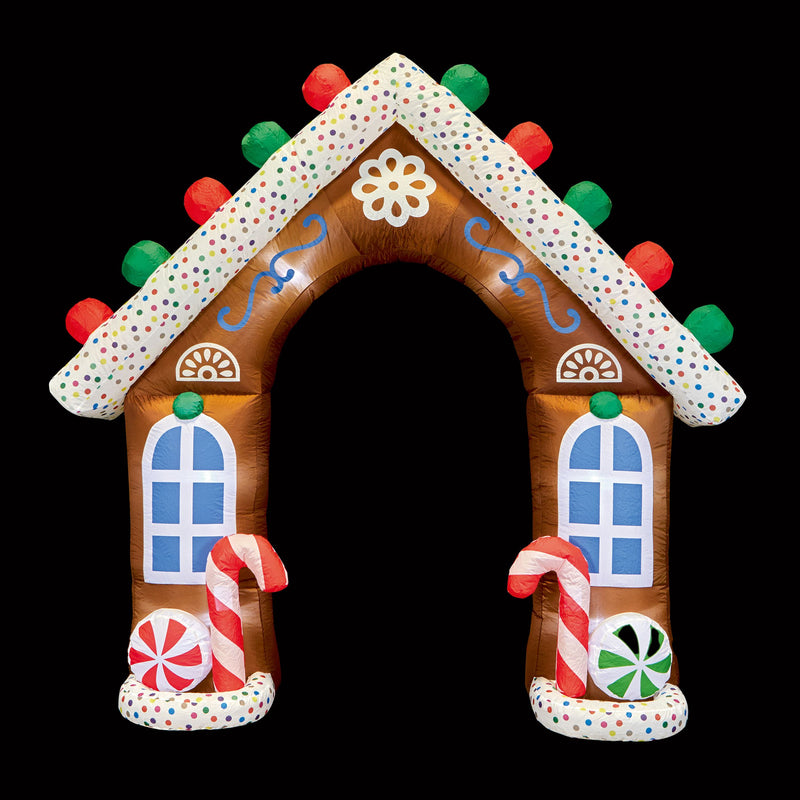 2.7m Gingerbread House Inflatable Christmas Arch