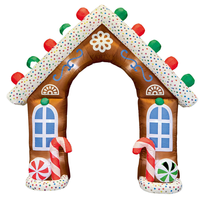 2.7m Gingerbread House Inflatable Christmas Arch