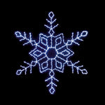 1.2m Snowflake Silhouette with 498 White Twinkling LEDs
