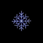 61cm Snowflake Silhouette with 196 White Twinkling LEDs