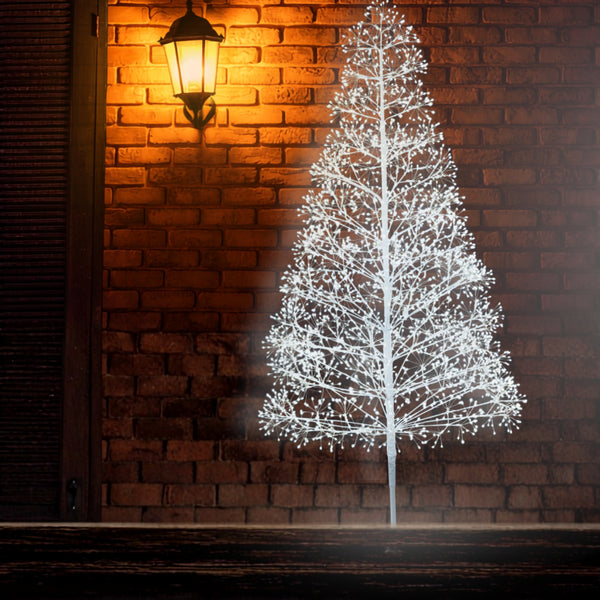 6ft White Ultrabright Christmas Tree with White LEDs