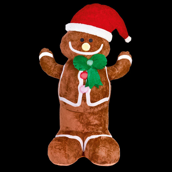 2.4m Plush Gingerbread Christmas Inflatable