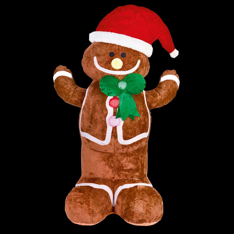 2.4m Plush Gingerbread Christmas Inflatable