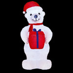 2.4m Plush Polar Bear Christmas Inflatable
