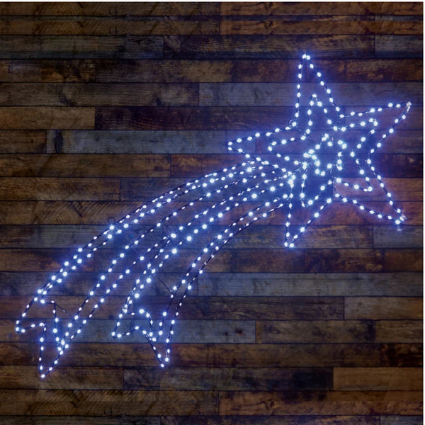 49cm Twinkling FlexiBrights Shooting Star with 373 White LEDs