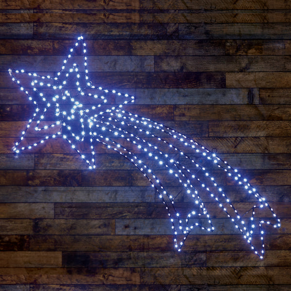 49cm Twinkling FlexiBrights Shooting Star with 373 White LEDs