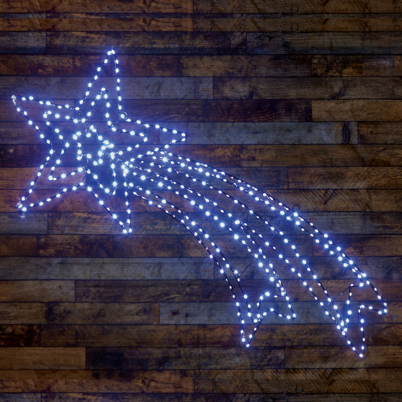 49cm Twinkling FlexiBrights Shooting Star with 373 White LEDs