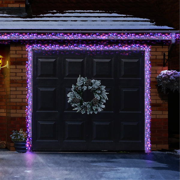 960 Rainbow Ultrabright Garage Door Cluster Lights Garland