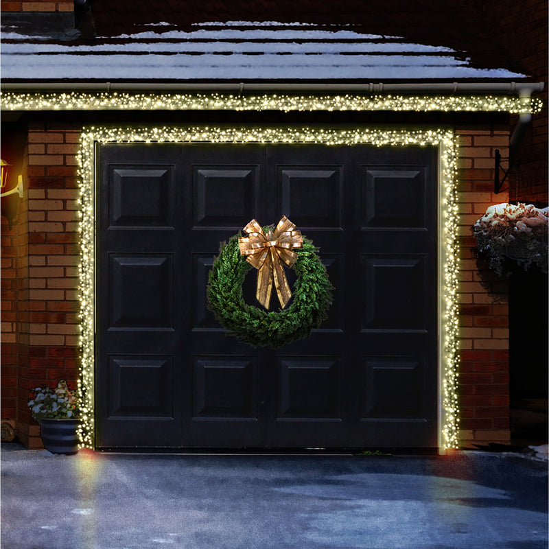 960 Warm White Ultrabright Garage Door Cluster Lights Garland