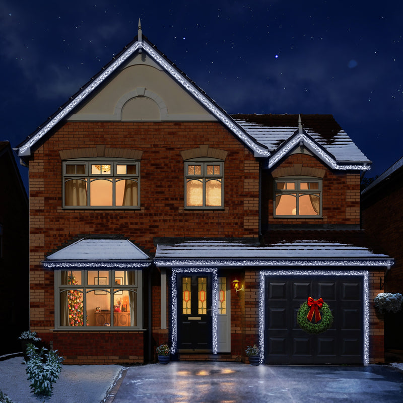 960 White Ultrabright Garage Door Cluster Lights Garland