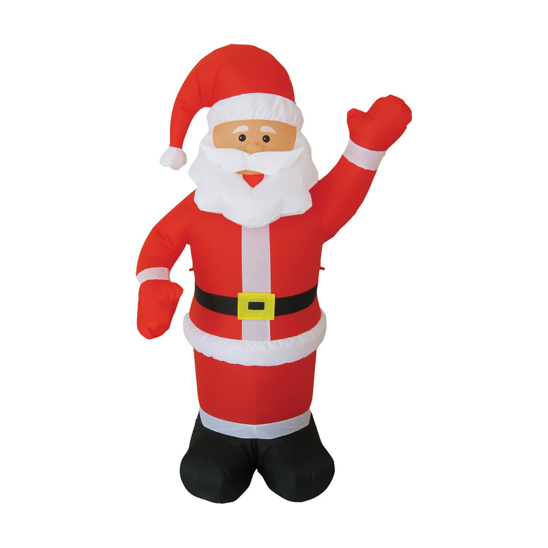 1.85m Inflatable Lit Waving Santa