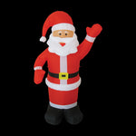 1.85m Inflatable Lit Waving Santa