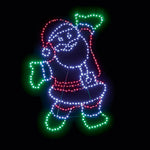 1m Twinkling FlexiBrights Santa with 405 Multi Coloured LEDs