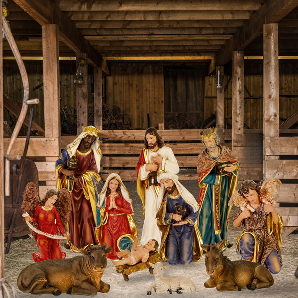 11 Piece 71cm Traditional Nativity Scene