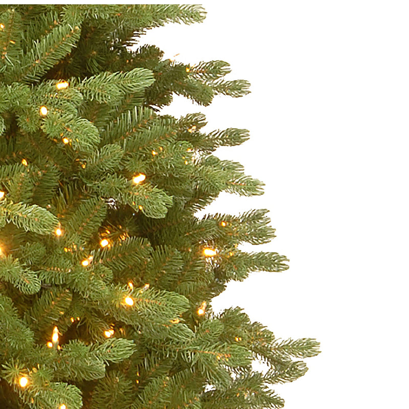 7.5 ft Pre Lit Bosworth Spruce Real Feel Artificial Christmas Tree with 800 Warm White LED's