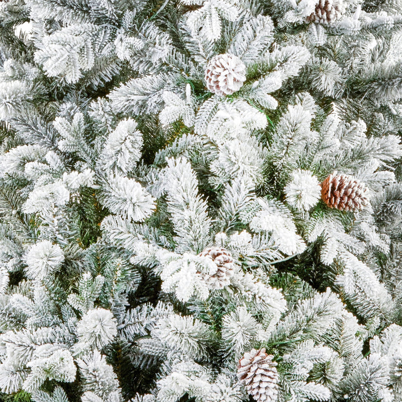 7.5ft Snowy Dorchester Spruce Luxury Real Feel Artificial Christmas Tree